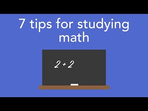 7 tips for studying math