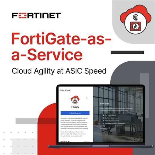 1.6K views · 14 reactions |  Our new FortiGate-as-a-Service (FGaaS)...