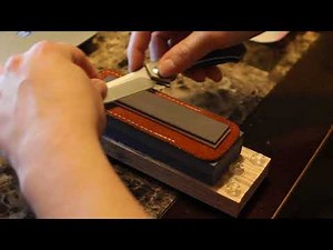 Sharpening Demonstration: s35vn on Ceramic Spyderco Double Stuff 1 of 2