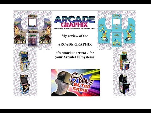 Arcade Graphix decals for your Arcade1UP review