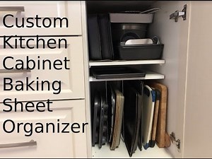 Custom Kitchen Cabinet Baking Sheet Organizer