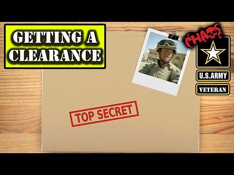 Getting a security clearance in the Army