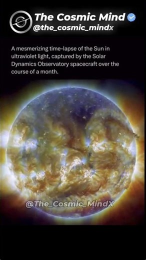 Ultraviolet Sun in Motion 🌞 | Stunning 1-Month Timelapse from SDO