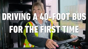 It’s another day at the “office” for our bus driver trainees! By day three, they’re already driving the bus and learning how to safely move a 40-foot vehicle around curbs and turns. Take a look 👀 And, when you’re ready, visit trimet.org/drive to learn more and apply. All new bus operators earn $25.24/hr to start and are eligible for a $7,500 hiring bonus. | TriMet