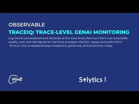 GenAI Model Monitoring with TraceIQ | Real-Time Trace-Level Insights via NIMBUS Uno