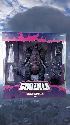 Space Godzilla Super 7 Ultimates action figure unboxing