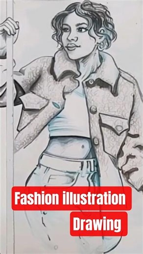 Fashion Illustration Process | Freehand Ink Sketch