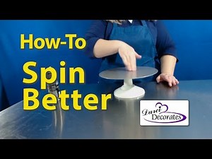Cake Turntable - How to Spin Better - Tip - Darci Decorates