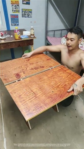 Watch This DIY Foldable Table Unfold In Seconds | No Screws, No Hinges At All