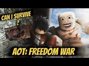 I Tried Surviving as a Scout in AOT Freedom War… (BEST GAME EVER)