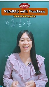 PEMDAS wity Fractions #math #PEMDAS #fractions #mathtutorial #mathtutor #mathematics #education #mathhacks #mathtricks #MathEducation | Unang Math