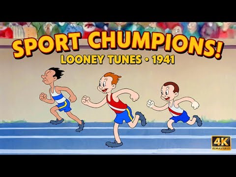 Sport Chumpions (1941) | Classic Looney Tunes Cartoon | 4K Remastered