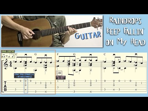 Raindrops Keep Fallin' on My Head / B. J. Thomas (Guitar) [Notation + TAB]