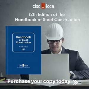 The new 12th Edition of “The Handbook of Steel Construction” is now available for your design and reference requirements:  The latest standard reference for the design and detailing of structural steel in Canada.  Updates reflect changes to CSA S16:19 and to steel section data.  To be used in conjunction with the National Building Code of Canada 2020.  Member design tables based on steel grades ASTM A992, A572 Grade 50, A913 Grade 65, A500 Grade C and CSA G40.21-350W https://steelstore.cisc-