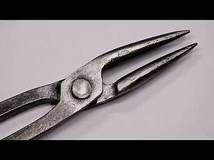 Blacksmithing - A lesson on Forging Scrolling Tongs scrolling pliers