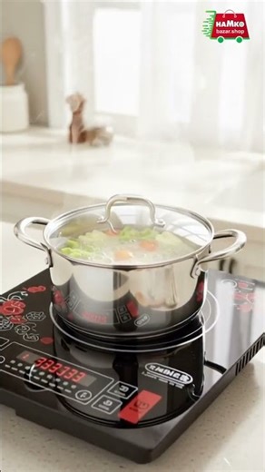 Fast & Smart Cooking with Hamko Induction Cooker! 🍳⚡ | HamkoBazar #shorts #cooking #food