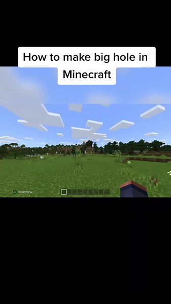 #Minecraft #command #helpful @compy12 How to make big hole in mincraft!👻