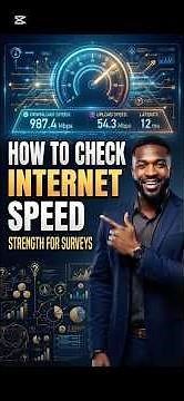 HOW TO CHECK INTERNET SPEED STRENGTH