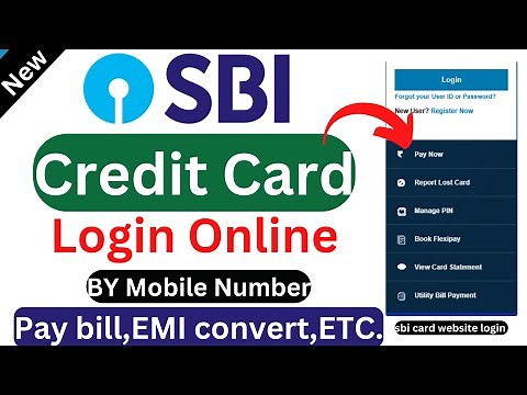 How to login SBI credit Card by mobile number | SBI credit card login solution | New Video
