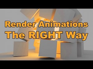 Blender Tutorial - The Best Way to Render Animations!