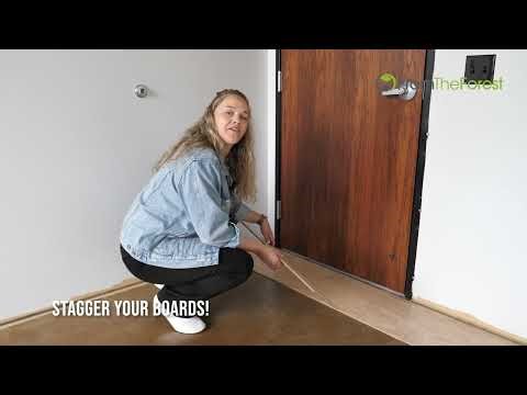 REVOLUTIONARY RWP (Real Wood Plank) Hardwood Floors Peel & Stick DIY Installation Instructions.
