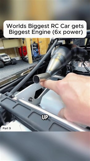 Worlds Biggest RC Car gets Biggest Engine P9#rccar #minicar #rc #rclife #fyp