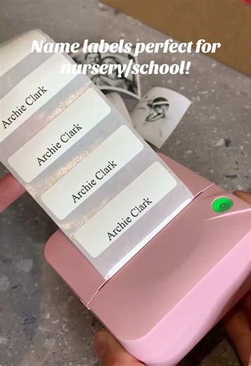 The perfect label maker and printer! I’ve been using this to make labels for my sons nursery belongings! Come in so handy so I have linked it here to share 🥰 #nursery #mumlife #TikTokMadeMeBuyIt