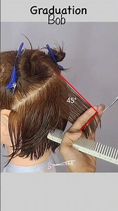 BOB HAIRCUT(graduation) #haircuttutorial #hair #shortvideo #hairstyle #bobhaircut