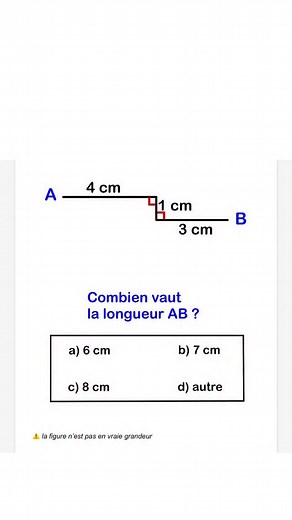 BosseTesMaths | Commente « DEFI 1 » pour recevoir la solution de ce défi 👇 🔢 À première vue, tu te dis que c’est juste une addition de longueurs… mais... | Instagram