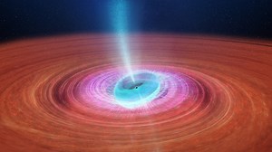 Astronomers watch an active black hole dragging spacetime around it