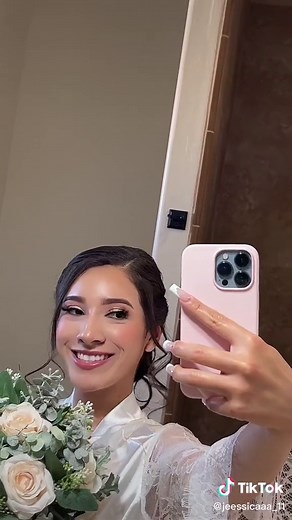 IM MARRIED!!! I AM OBSESSED WITH MY WEDDING DRESS, MAKEUP LOOK, AND HAIR! 😍 #fyp #bride #wedding