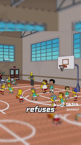 Bart’s basketball talent.#fyp #simpsons #movie #thesimpsons #cartoon | Bart Simpsons