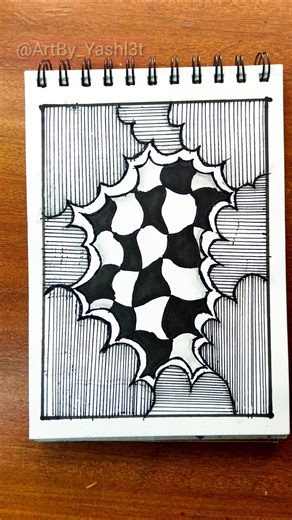 Easy Doodle Art | Satisfying Drawing | Day 21 |#doodle #doodleart #easy#drawing #art #entangle #zen