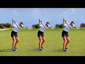 Nelly Korda Golf Swing (Full Speed + Slow Motion)
