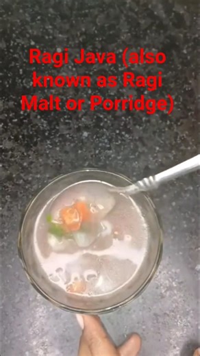 Ragi Java (also known as Ragi Malt or Porridge) is a healthy and cooling#youtubeshorts #viral
