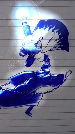 Drawing Minato vs Obito Fight 💥 | Viral Naruto Anime #animedrawing #anime #shorts