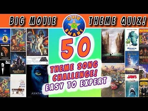 Guess The Movie Theme Song QUIZ CHALLENGE! (50 Song Tracks)