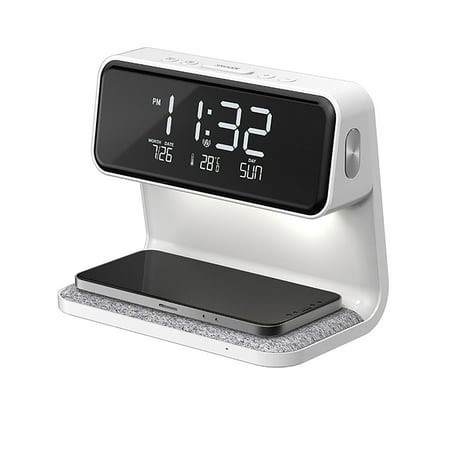 Night Light, Alarm Clock Light With Touch Dimming, Alarm Clock And Snooze Function, Metal Touch Keys, Fabric Base,Atmosphere Lamp For Bedroom - Walmart.ca