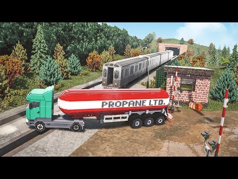 Train DLC vs Trucks – Physics Test | Teardown