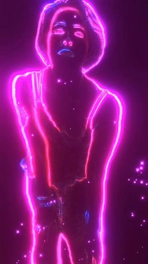 Dancing in Neon: Captivating Visual Dance Performance