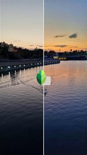 peaceful lake #edit #snapseed #tutorial #beforeandafter