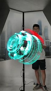 1.9K views · 37 reactions | Large size led 3d hologram fan: Email:totemopto@gmail.com Web:www.cn-totem.com/product/large-led-3d-fan/ | Pro Stage Equipment Export | Facebook