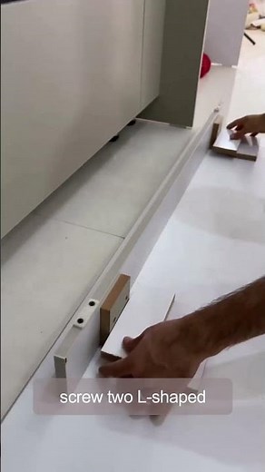 Moveable Cabinet Toe Kick #renovation #diy