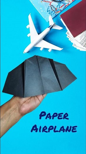 How to Make a Bat Paper Airplane – Cool & Easy Halloween Craft! 🦇✈️