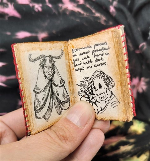 Mini Book, Ruby Red - for Dollhouse or Tiny Witches - Etsy