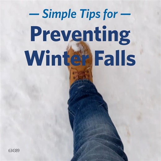 When snow and ice leave sidewalks and paths slick, your chances of falling increase. But these simple precautions can help you step out safely this winter. Here’s how. 📲 https://mutualofomaha.co/40tMU2k | Mutual of Omaha