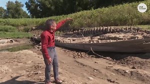 Low water levels on Mississippi River reveal early 20th century shipwreck in Louisiana