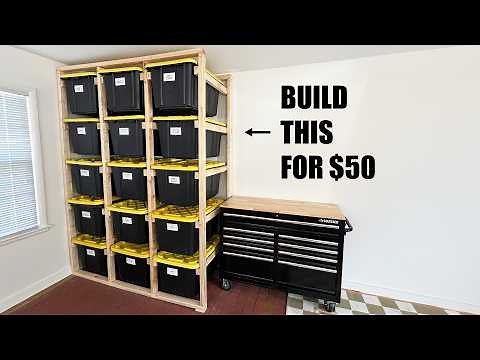 Easy DIY Tote Storage Rack | Build for under $50
