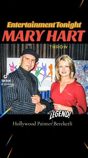 Mary Hart! Entertainment Tonight!Hollywood Painter Metin Bereketli🖌️