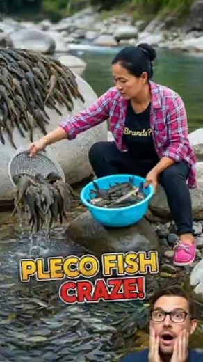 UNBELIEVABLE CATCH! Aunt Uses Fishing Technique to Gather Dozens of Pleco Fish
